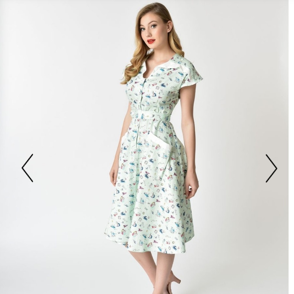 Unique vintage lighthouse dress in size small